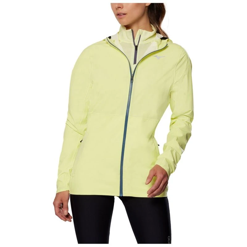 Mizuno Womens 20K ER Jacket Pale Lime Yellow Sportpursuit