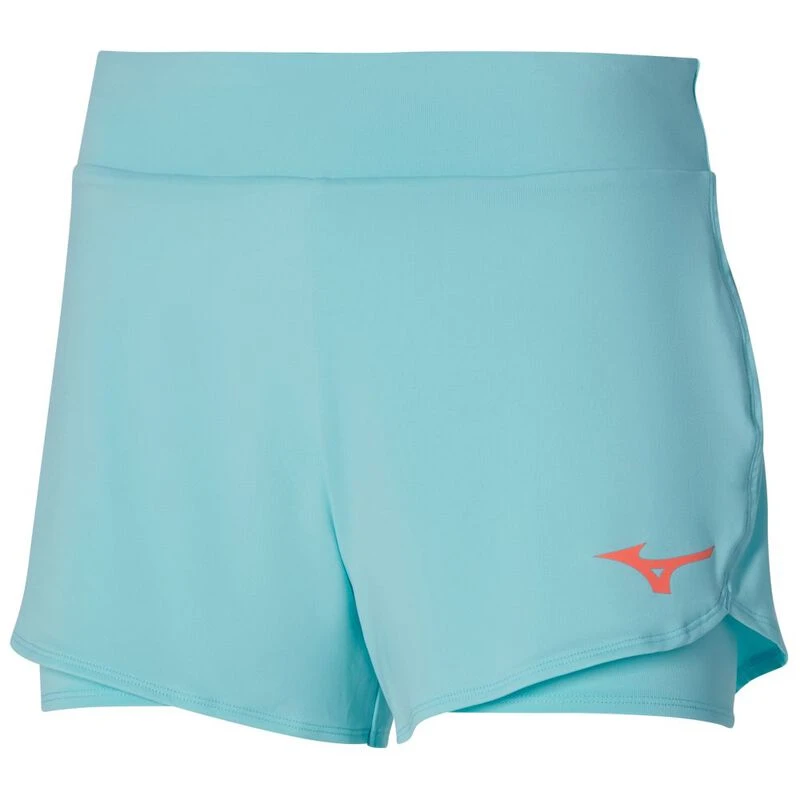 Mizuno Womens Flex Shorts Tanager Turquoise Sportpursuit