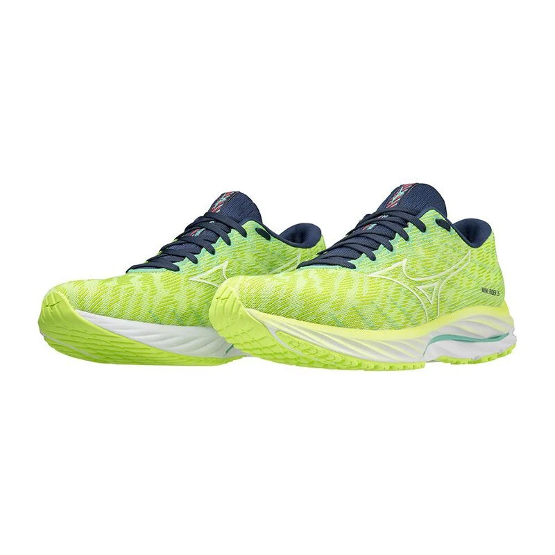 Mizuno Womens Wave Rider 26 Running Shoes Green Sportpursuit