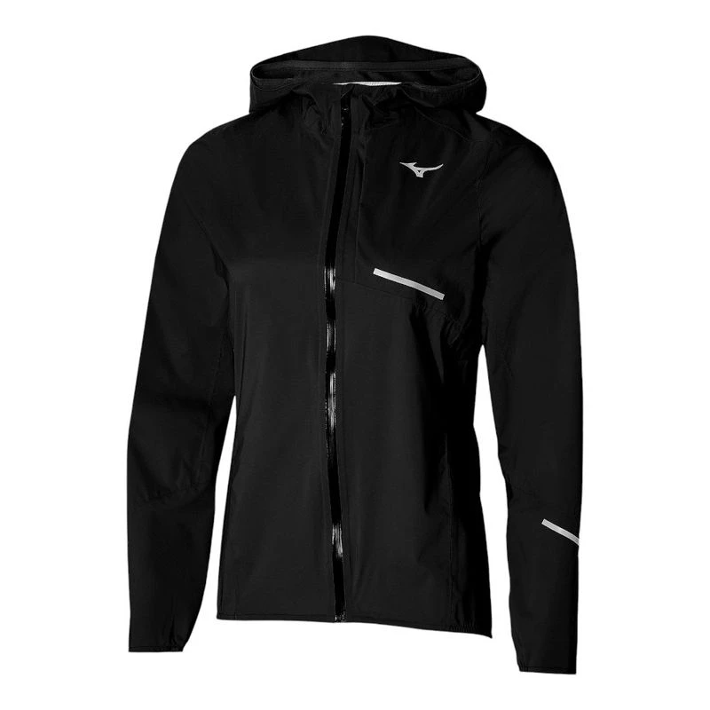 Chaqueta Impermeable Mizuno 20K ER - Negro Mujer - Protección Superior