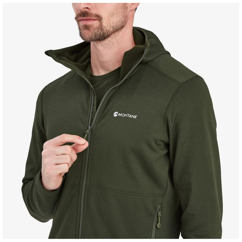 Montane Mens Protium Hooded Jacket Oak Green Sportpursuit