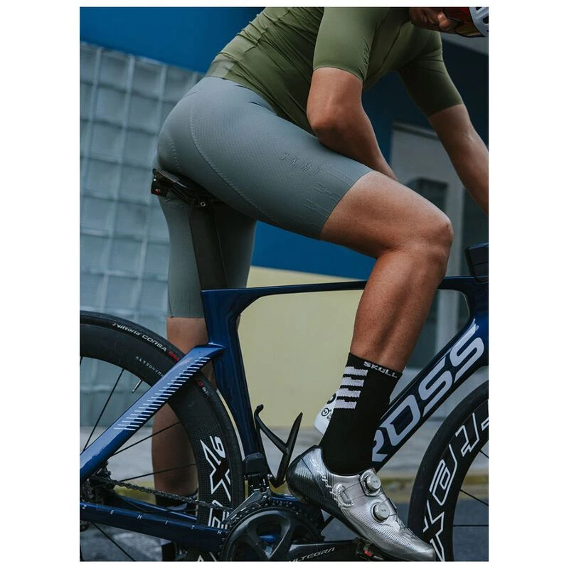 Monton Mens Minima Bib Shorts Slate Grey Sportpursuit