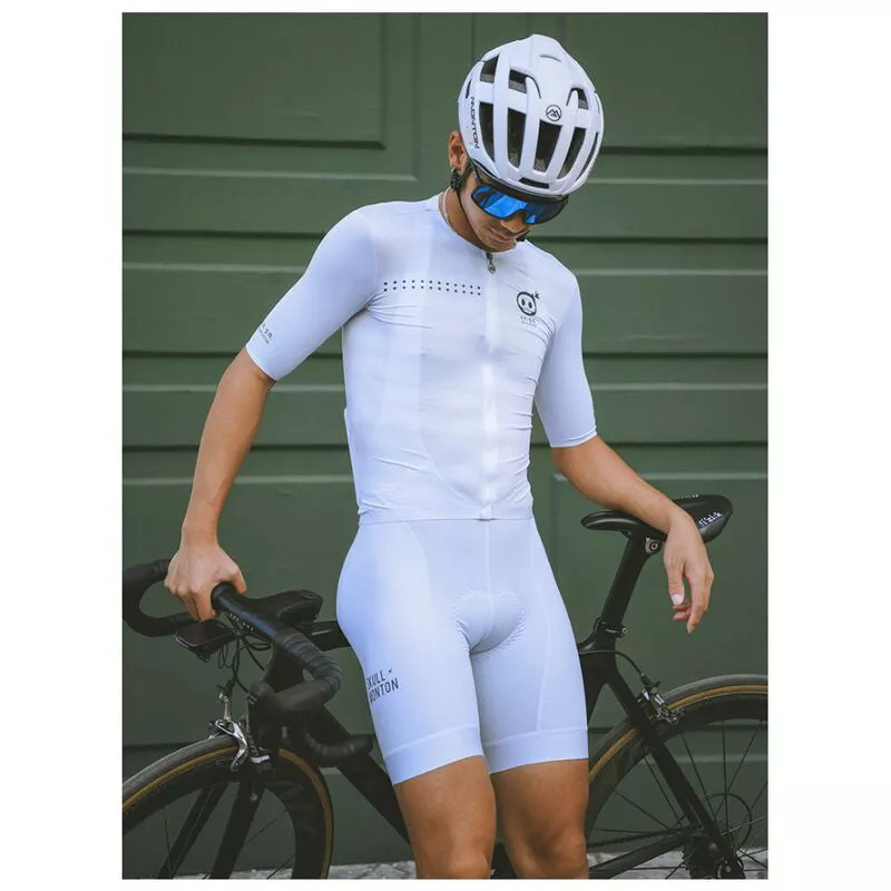 Monton Mens Urban 21 Bib Shorts White Sportpursuit