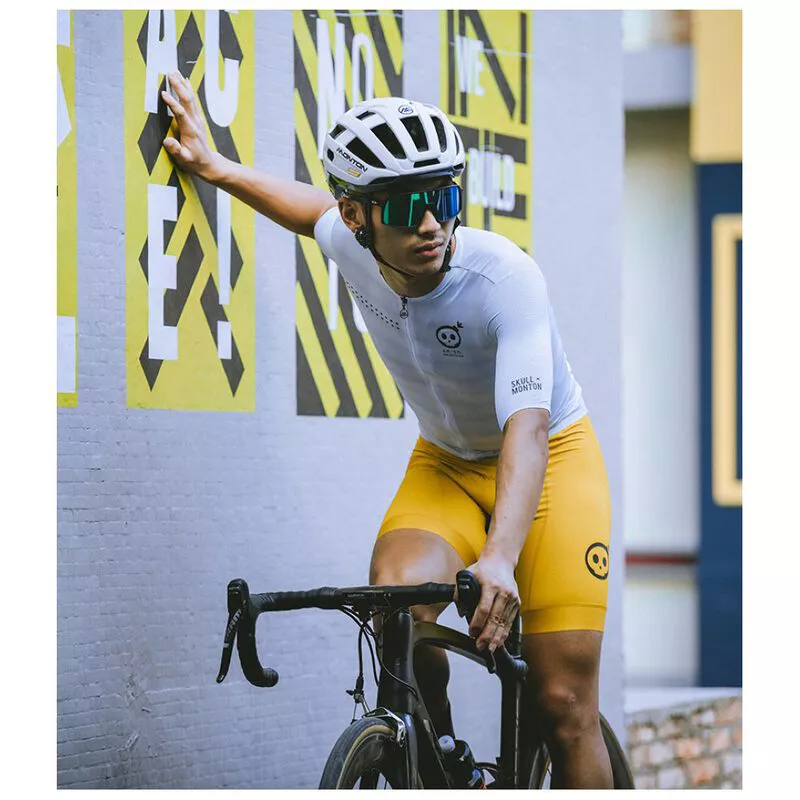 Monton Mens Urban 21 Bib Shorts Yellow Sportpursuit
