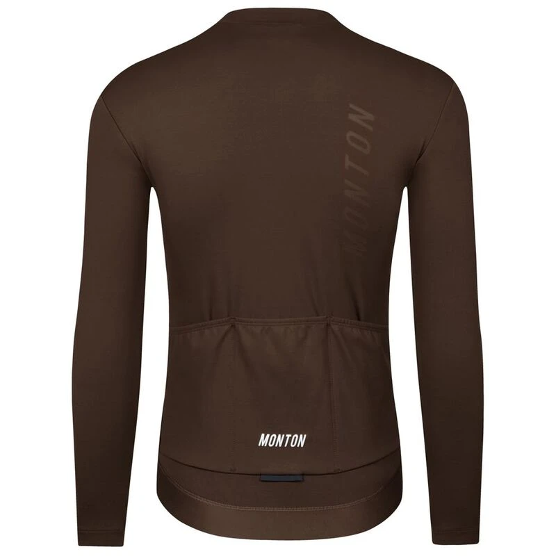 Monton Mens Rinsora Long Sleeve Thermal Jersey Shaved Chocolate Sp
