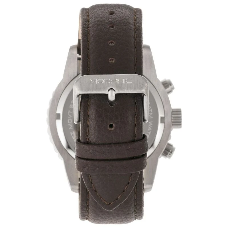 Morphic M67 Series Watch Brown Silver Silver Sportpursuit