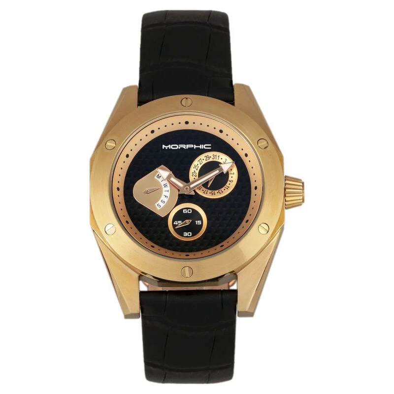 Morphic M46 Series Watch Black Gold Gold Sportpursuit