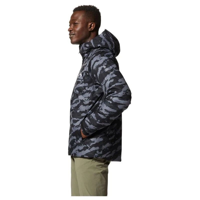 Mountain Hardwear Mens Stretch Ozonic Insulated Jacket (Black Paintstr