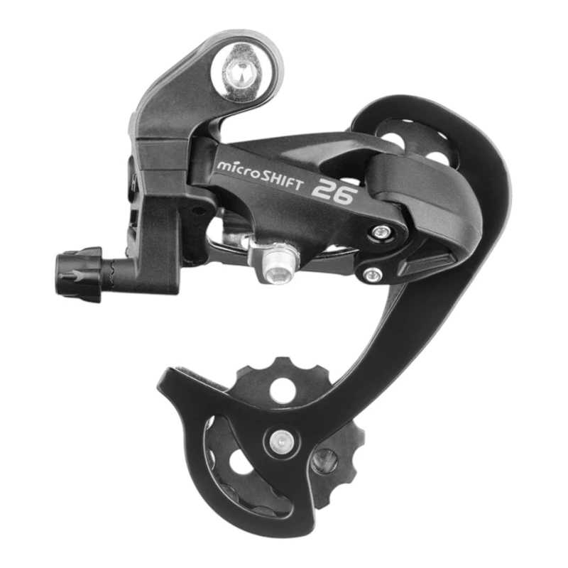 Desviador Trasero Microshift Marvolt M46 - 8-9 Velocidades, Jaula Larga, Compatible Shimano Desviador Aluminio