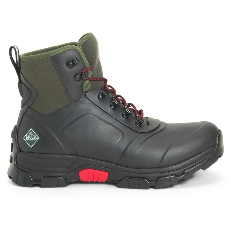 Hiking in rubber boots on sale