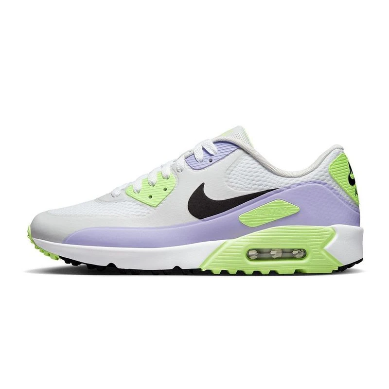 Nike Air Max 90 G Golf Shoes White Black Lilac Barely Grape Sportp