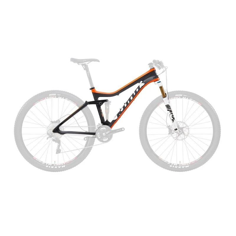 Kona Hei Hei Supreme Full Suspension Mountain Bike Grey Orange Spo