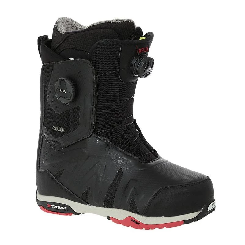 Flux OM-Boa 20/21 Snowboard Boots (Black/Red) | Sportpursuit.com
