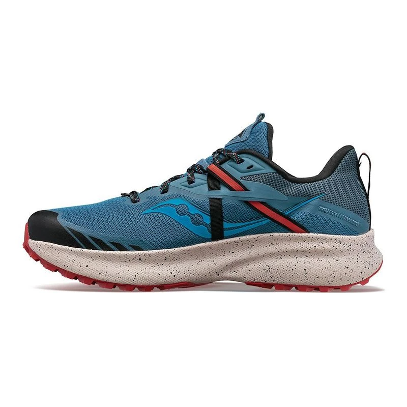 Saucony Mens Ride 15 TR Trail Running Shoes Blue Sportpursuit