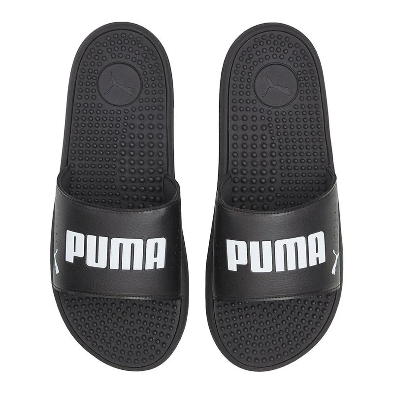Puma Mens SofTRide Slide Massage Sandals Black Sportpursuit