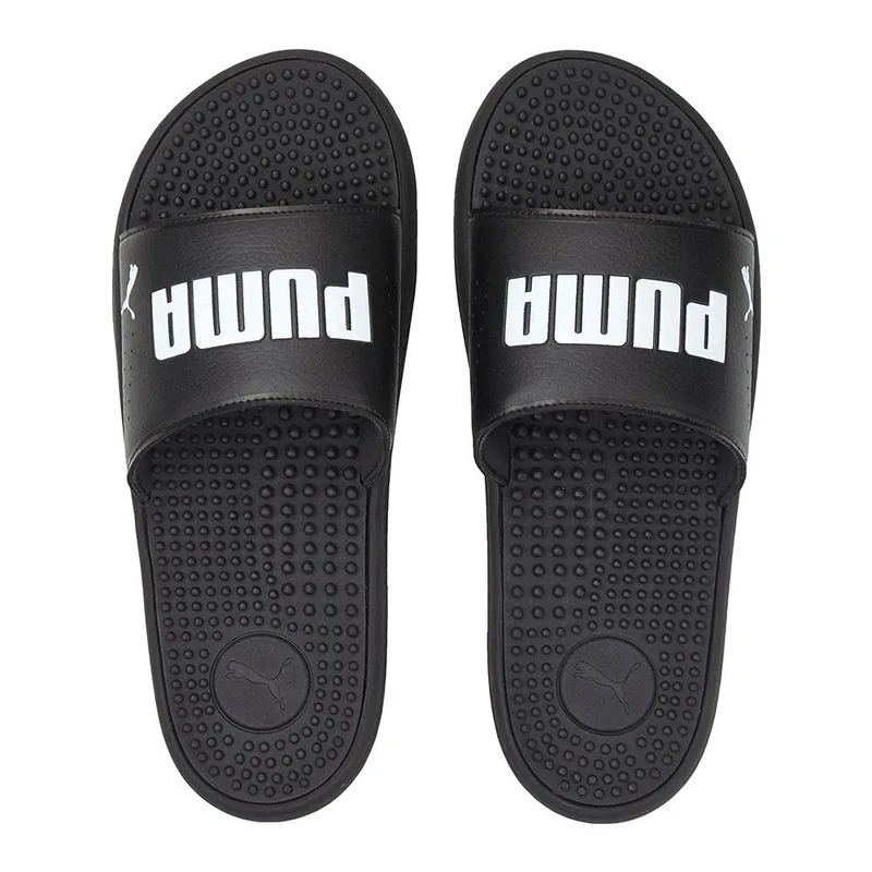 Puma Mens SofTRide Slide Massage Sandals Black Sportpursuit