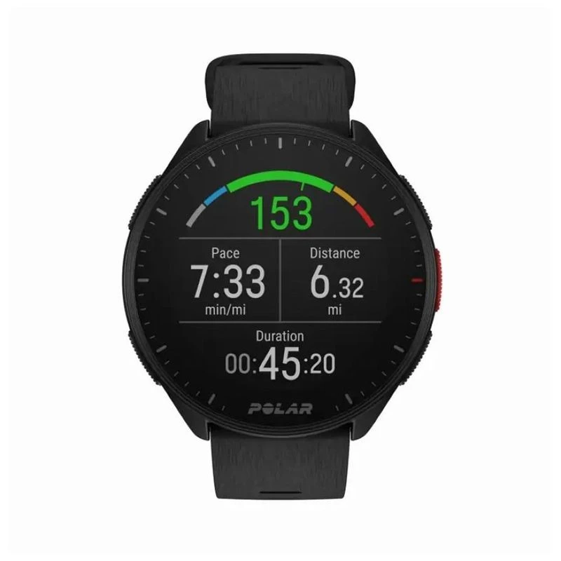 Polar Pacer Pro Sports Watch Grey Black Sportpursuit
