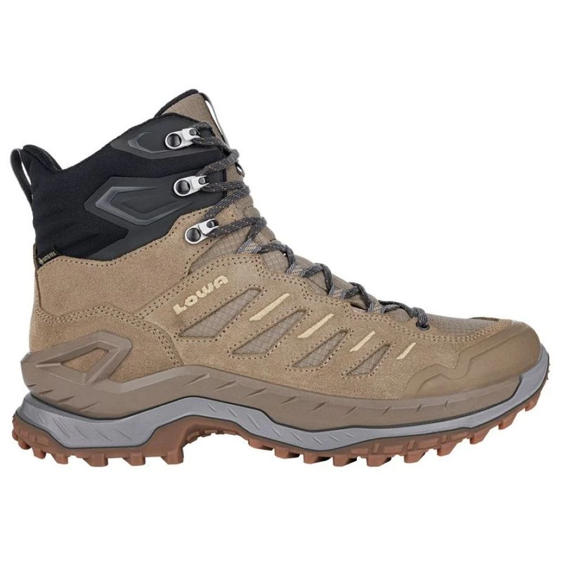 Lowa Mens Innovo GTX Mid Hiking Shoes Brown Sportpursuit