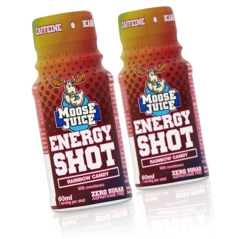 Muscle Moose Moose Juice Energy Shot 12 x 60ml (12 x 60ml Rainbow Ca