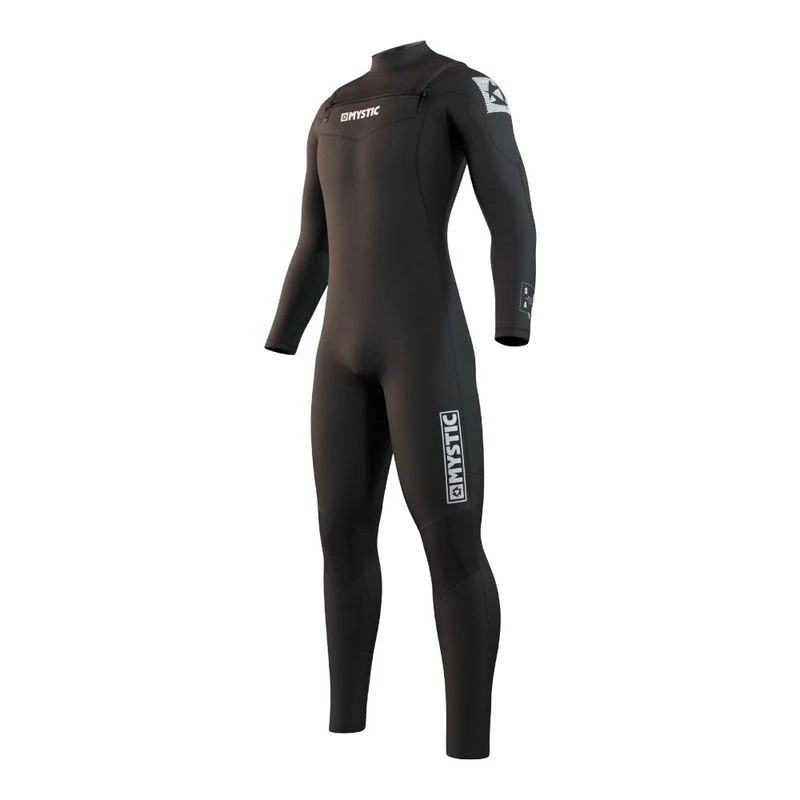 Mystic フルスーツ 3-2mm サイズLT Mystic Mens Star 3/2mm Double FZ Wetsuit (Black) | Sportpursuit.com