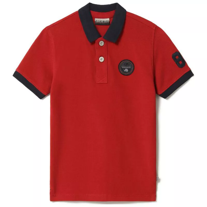 Spotlijster draadloos favoriete Napapijri Kids Emil Polo Shirt (Old Red) | Sportpursuit.com