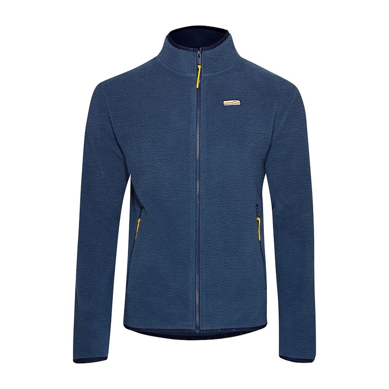 Pull Polaire Homme Weird Fish Texturé 1/4 Zip Crème – Taille M