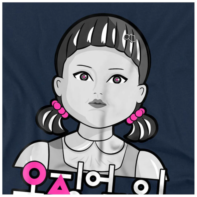 Squid Game - T-shirt poupée Young-Hee noir