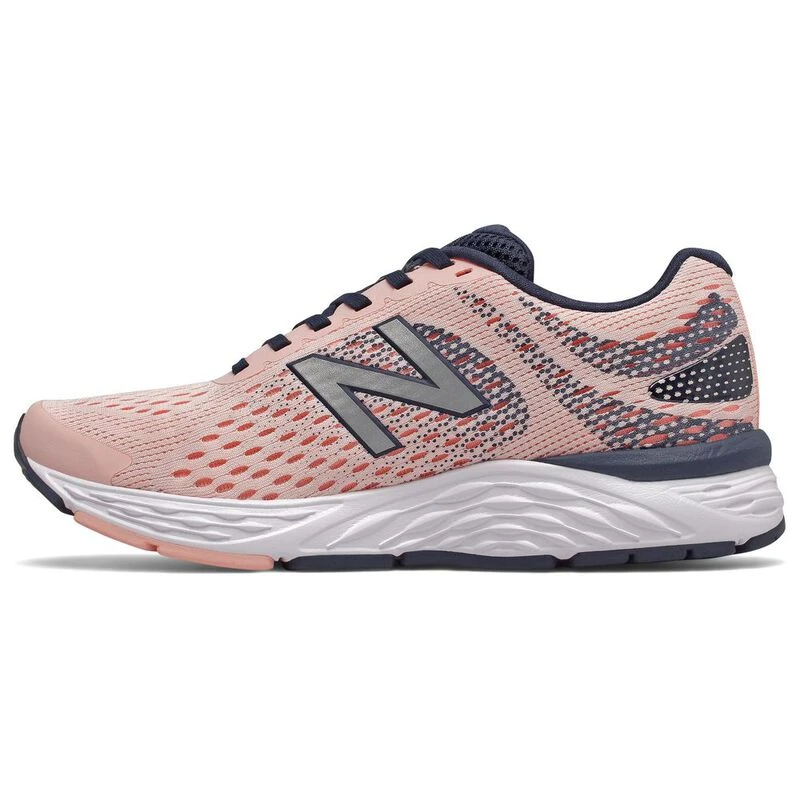 New Balance Womens W680V6 Running Shoes (Peach Soda/Ginger Pink/Natura
