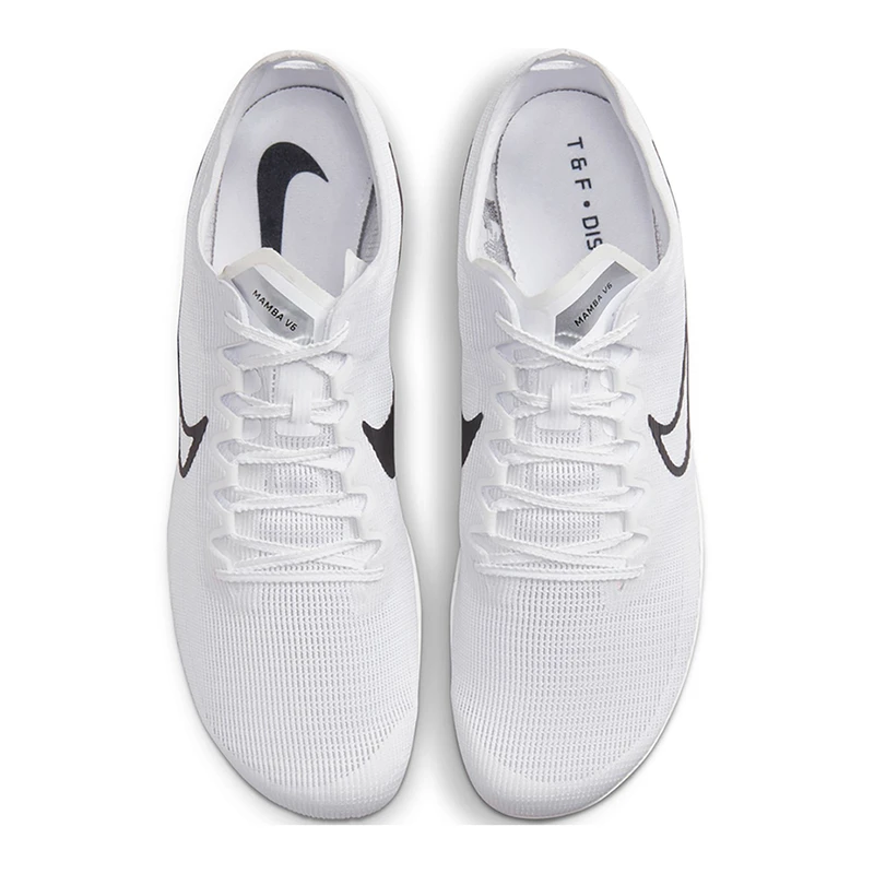 Nike Mens Zoom Mamba 6 Running Shoes White Black Metallic Silver S