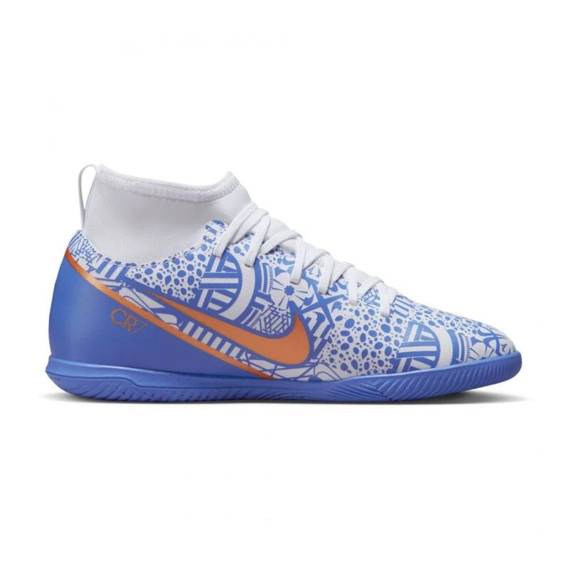 Nike Kids Mercurial Superfly 9 Club CR7 Indoor Football Boots White M