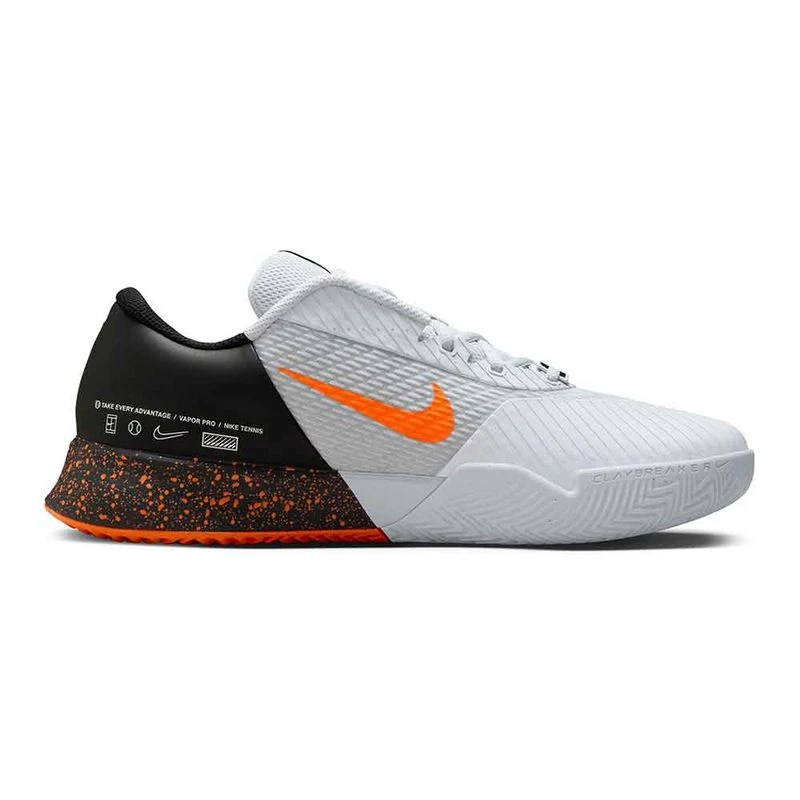 Nike Mens Air Zoom Vapor Pro 2 Clay Tennis Shoes (Orange