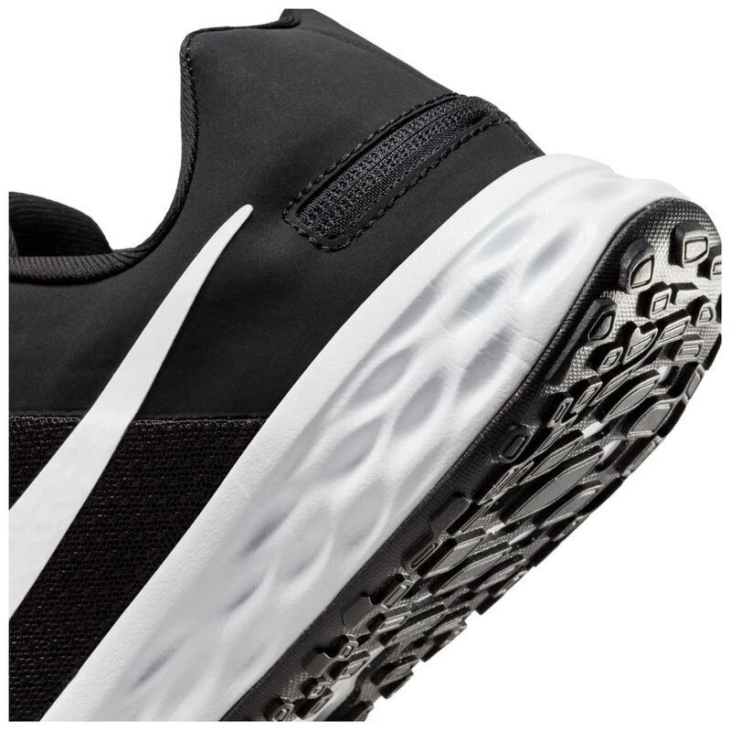 Nike Mens Revolution 6 FlyEase Running Shoes (Black/White/Iron Grey)