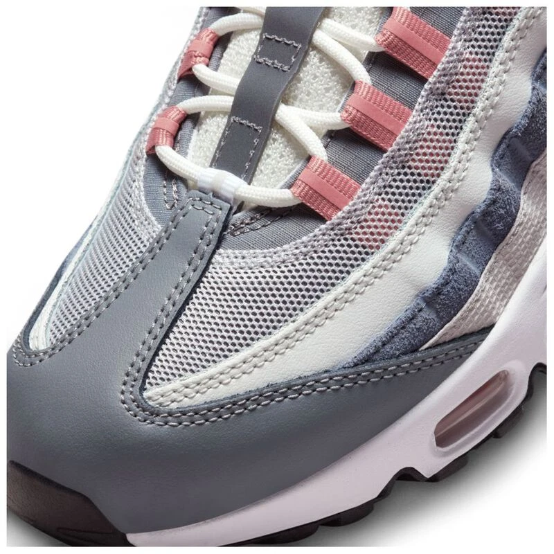 Nike Mens Air Max 95 Casual Shoes (Vast Grey/Red Stardust