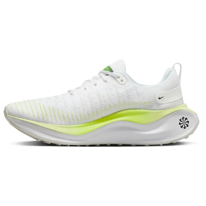 Nike Mens InfinityRN 4 Running Shoes White Black Light Lemon Twist Vo