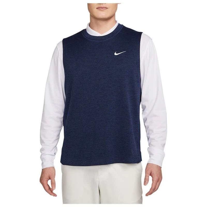 Nike Mens Dri FIT Tour Vest Midnight Navy White Sportpursuit