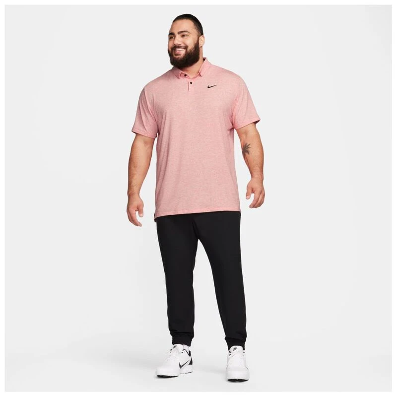 Nike Mens Dri FIT Tour Polo Ember Glow Black Sportpursuit