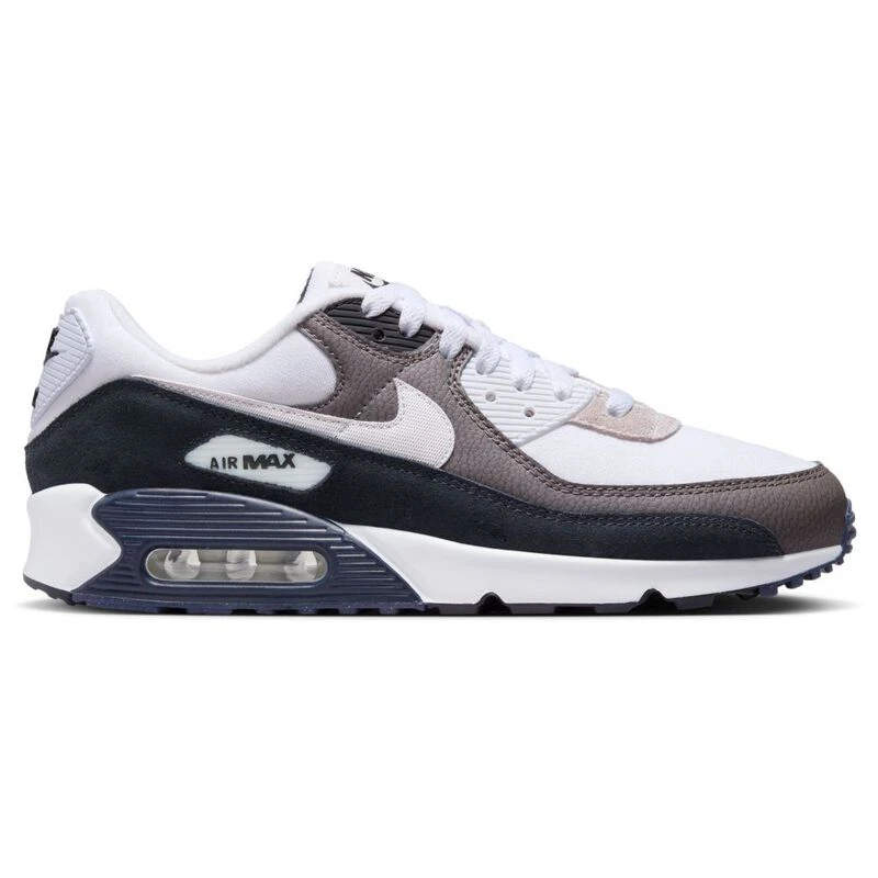 Nike Mens Air Max 90 Casual Shoes (Flat Pewter/White/Black/Obsidian)