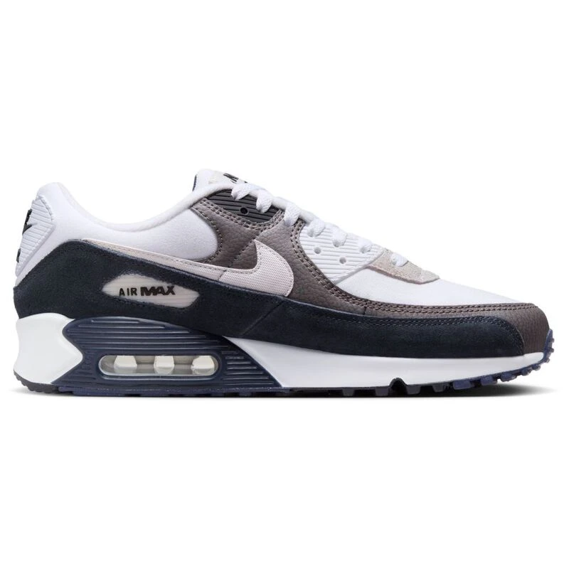 Nike Mens Air Max 90 Casual Shoes (Flat Pewter/White/Black/Obsidian) |