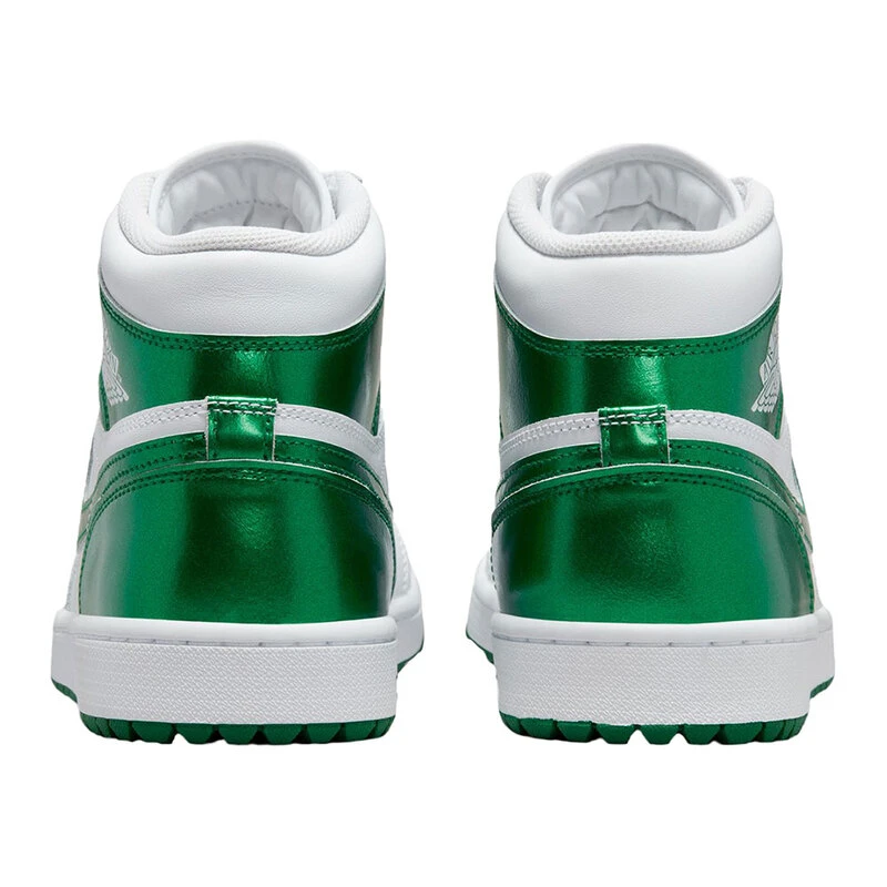 Nike Mens Air Jordan 1 High G Casual Shoes White Pine Green Sportp