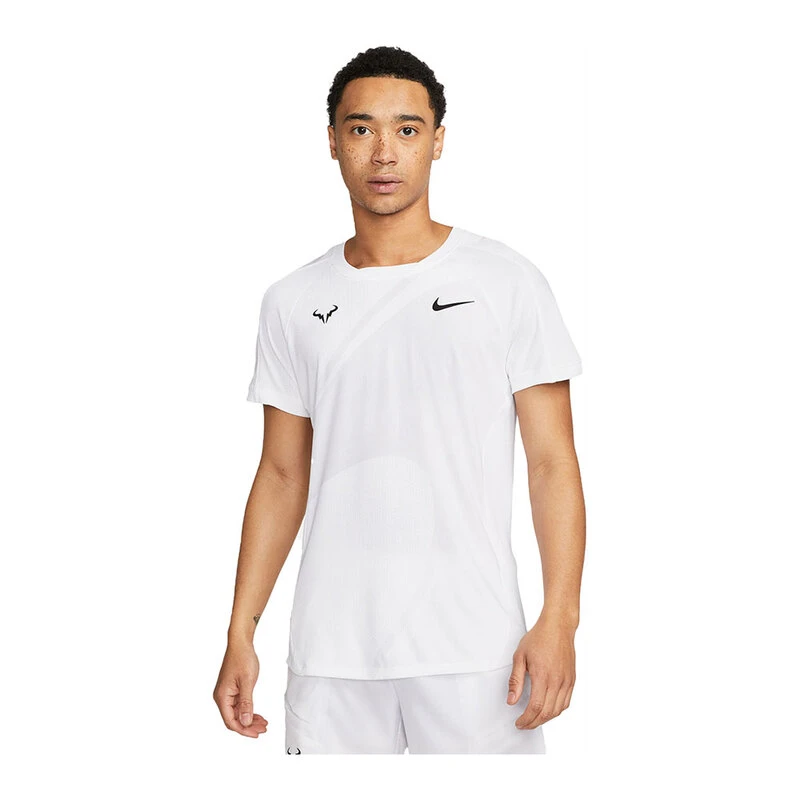 Nike Mens Rafa Dri Fitadv SS T Shirt White Sportpursuit