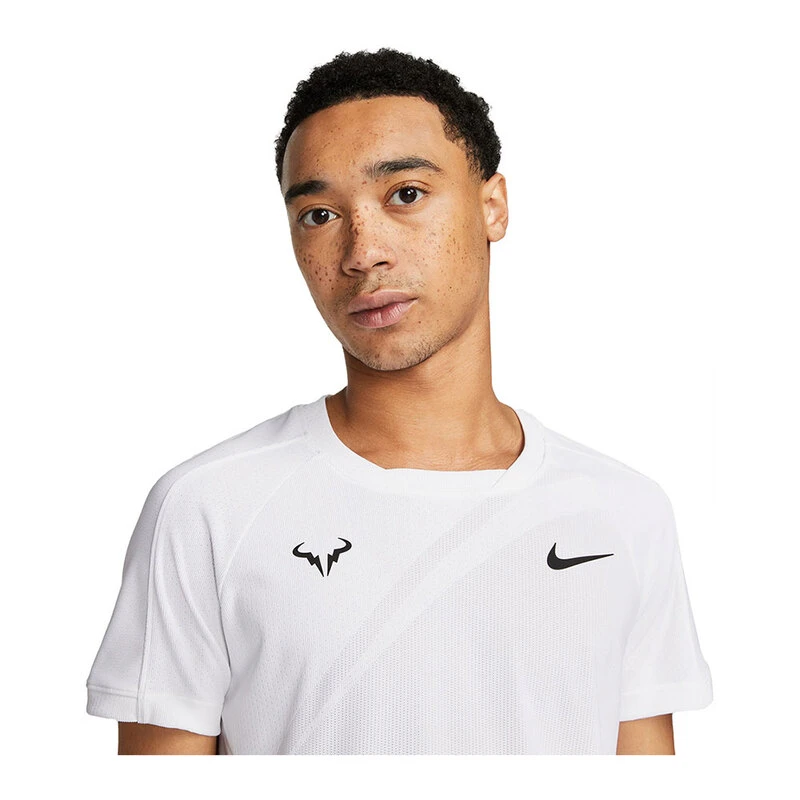 Nike Mens Rafa Dri Fitadv SS T Shirt White Sportpursuit