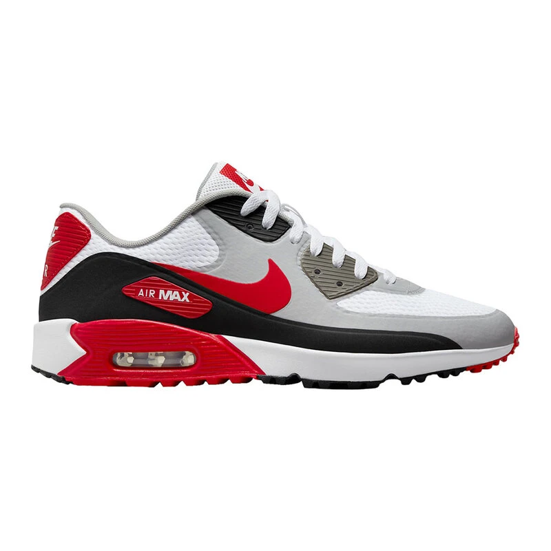 Nike Air Max 90 G TB Golf Shoes (White/University Red/Black/Photon Dus