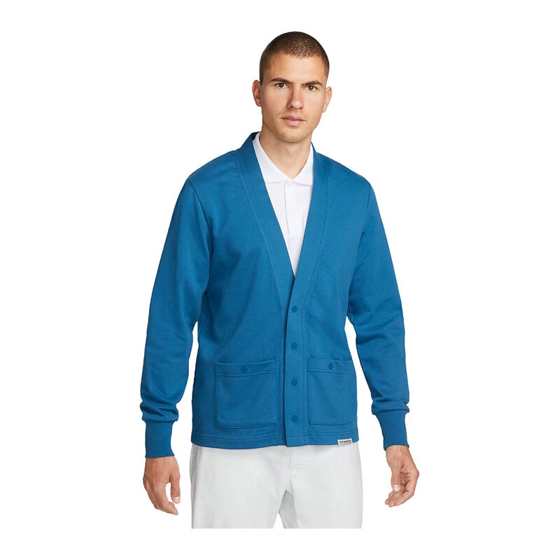 Nike Mens STD Issue Cardigan (Blue) | Sportpursuit.com