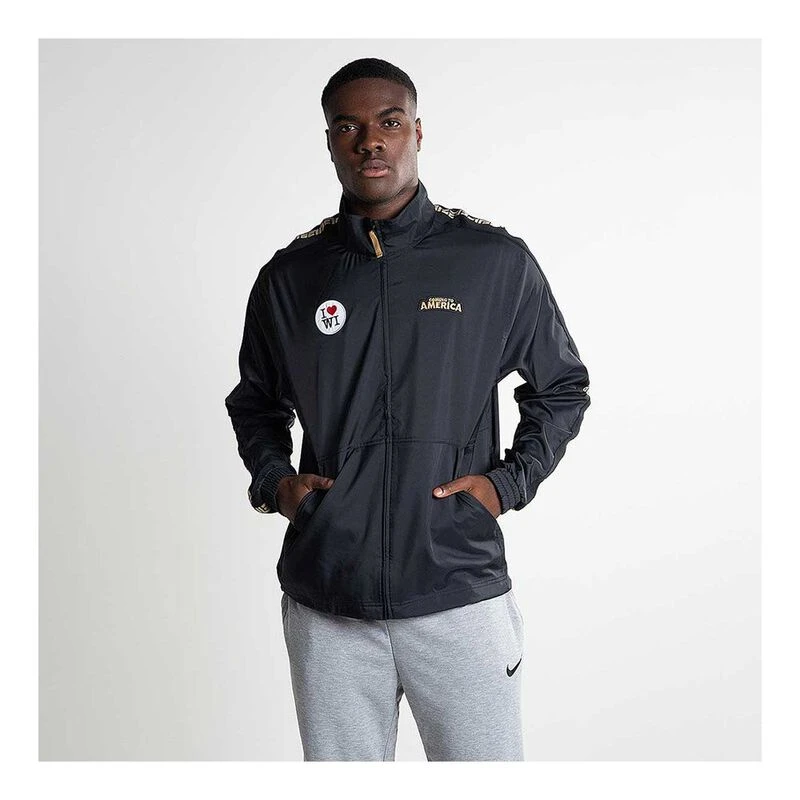 Nike Mens CTA Giannis Track Jacket Black Metallic Gold Sportpursui