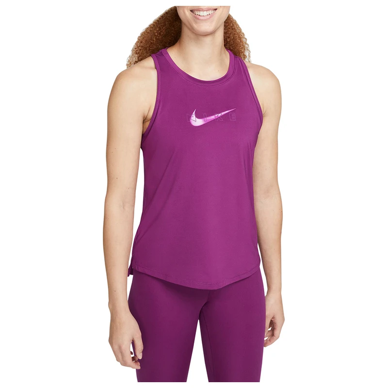 Nike Womens Dri FIT One Vest Viotech Vivid Purple Sportpursuit
