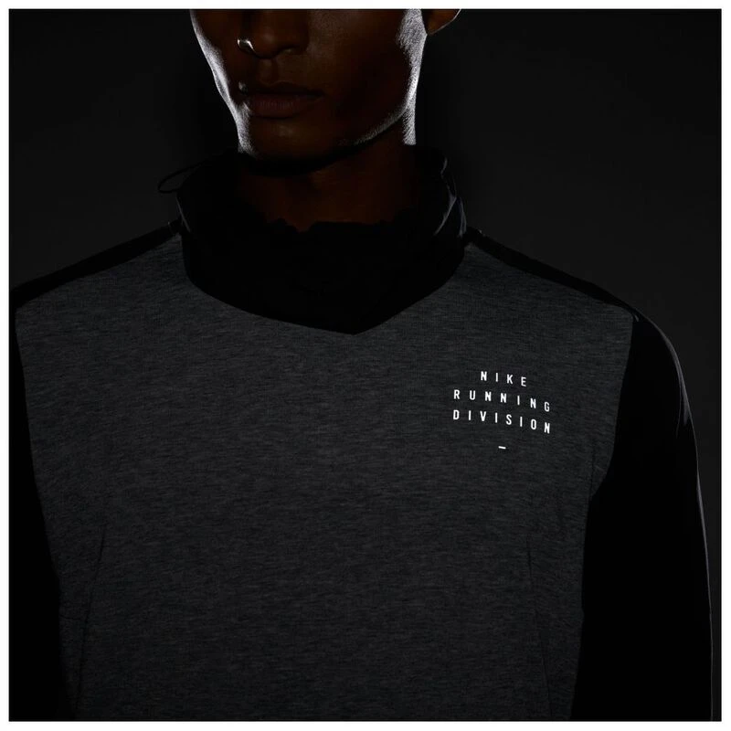 Nike Mens Run Division Sphere Long Sleeve Top (Black/Pure/Reflective S