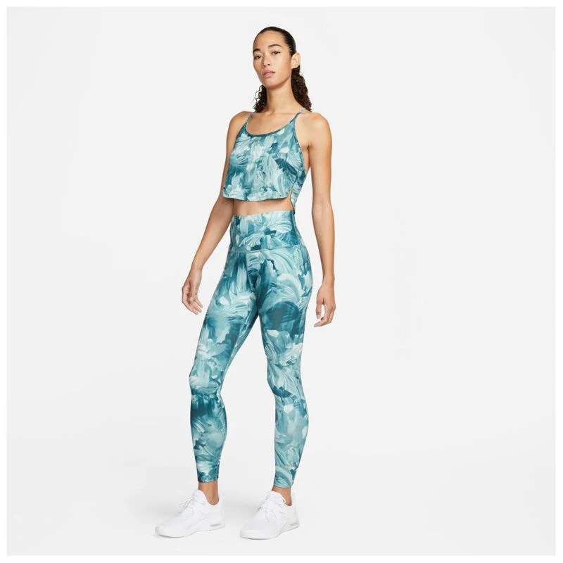 Nike Womens Dri FIT One Vest Noise Aqua Mineral Teal Wheat Gold Sp