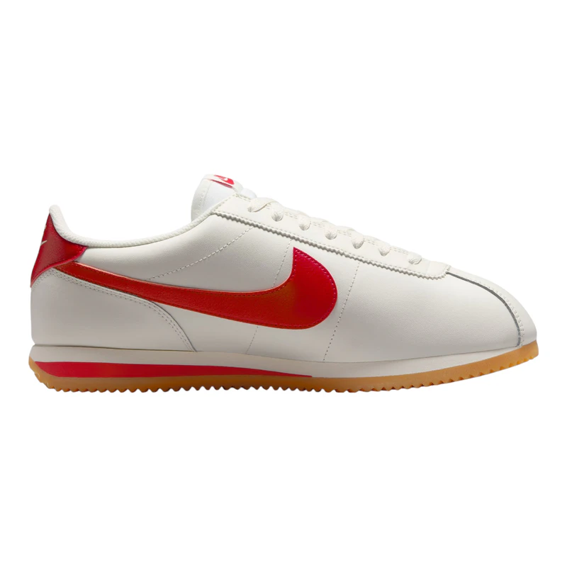 Nike Mens Cortez Casual Shoes (Sail/University Red-Gum  display picture 2