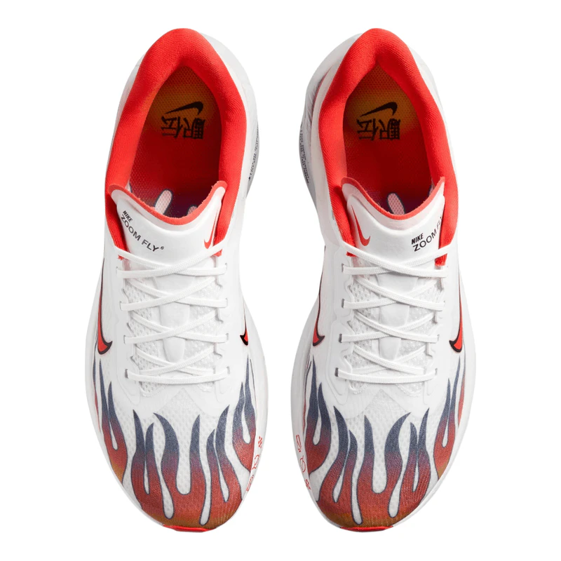 ◆正規品◆NIKE ZOOM FLY 6 PREMIUM WHITE HABANERO RED◆関税込 Nike Mens Zoom Fly 6 PRM Running Shoes (White/Habanero Red