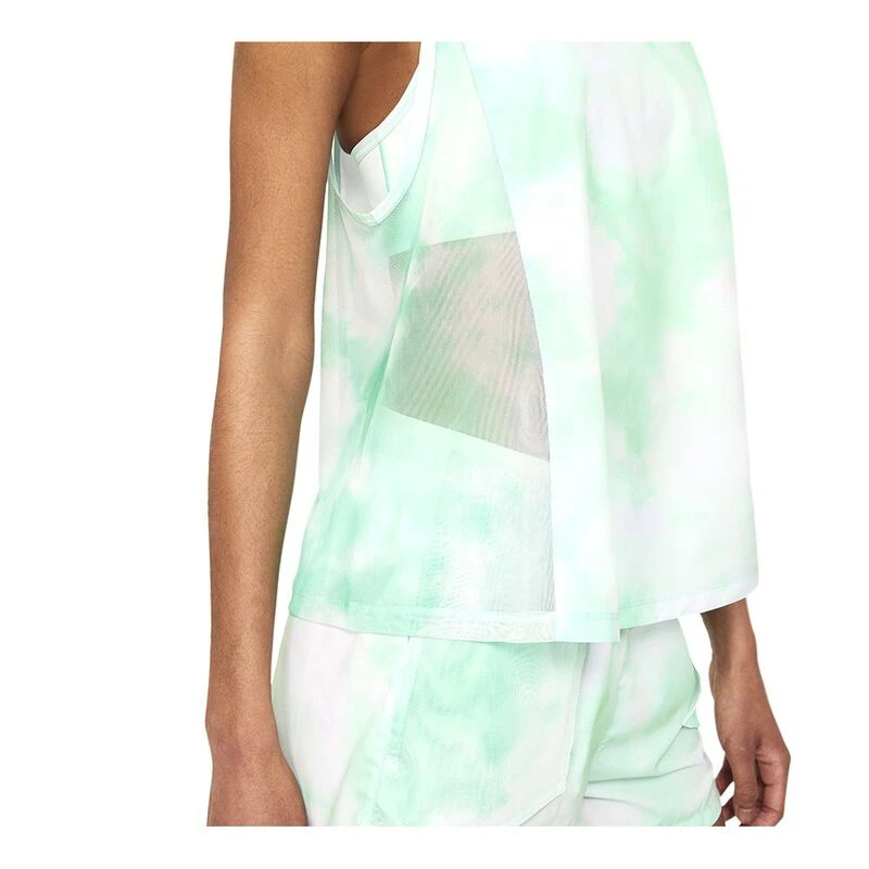 Nike Womens Icon Clash City Sleek Tank Top Green Glow Barely Green